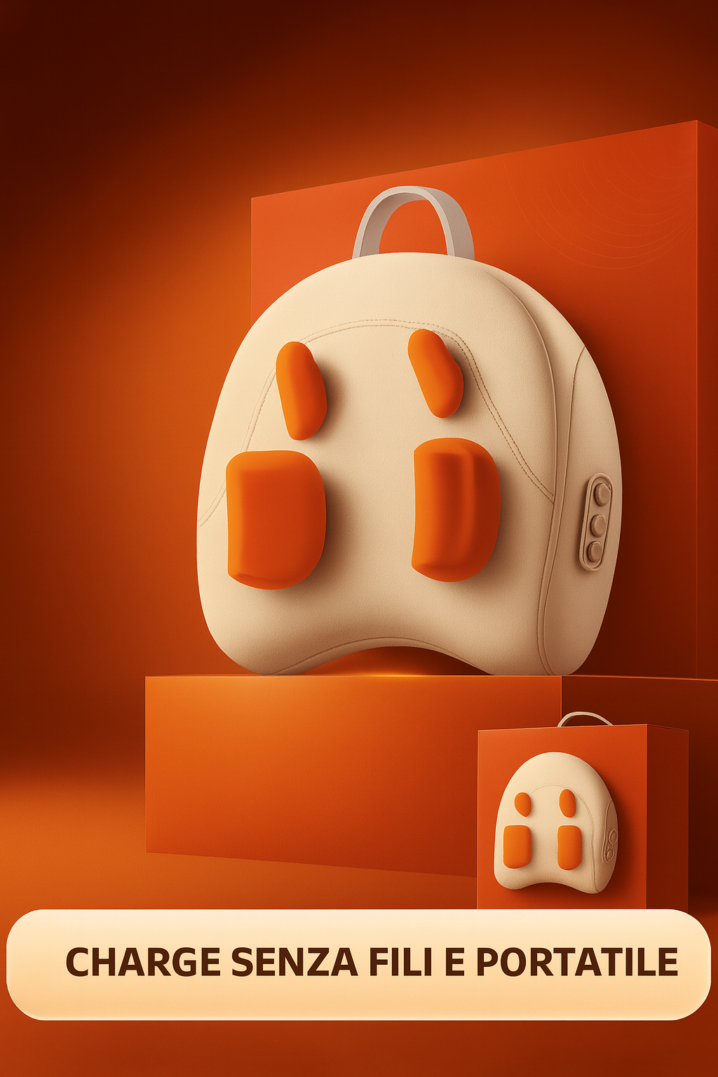 Cuscino Massaggiatore Elettrico Multifunzionale con Calore per Trapezio, Collo, Schiena e Lombare – Shiatsu Kneading